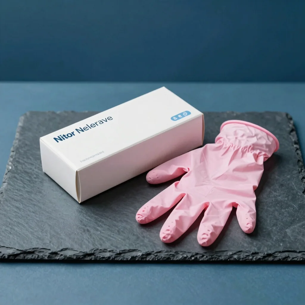 Luva Odontopediátrica Nitrilo Rosa Soft